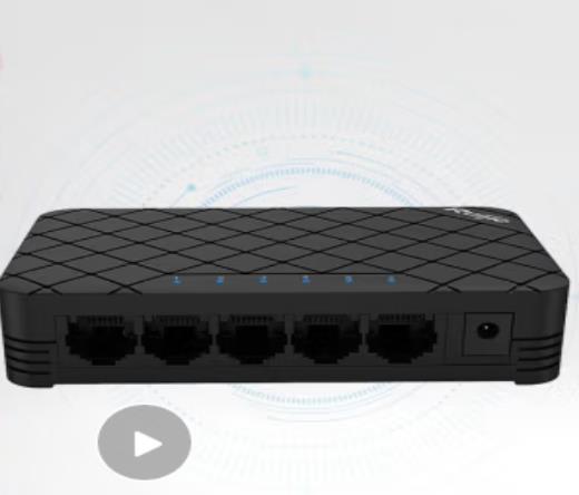 锐捷（Ruijie） 非网管桌面型交换机 企业级 网络分...