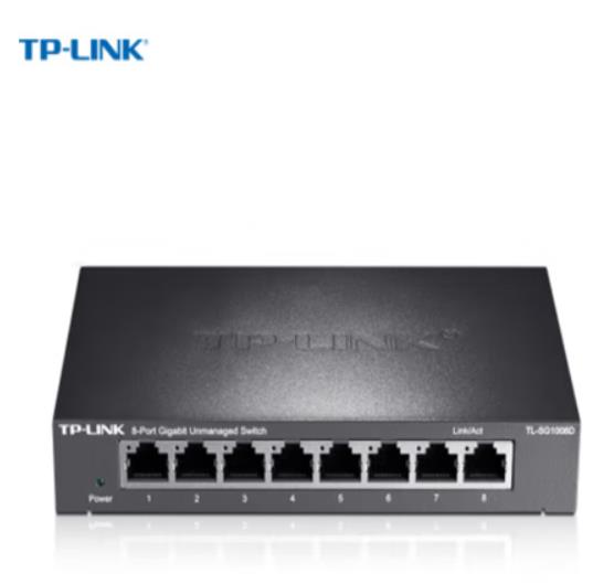 普联（TP-LINK）TL-SG1008D 8口千兆交换...