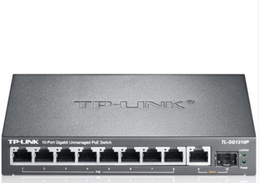 TP-LINK普联 SG1210P 8口千兆POE交换机...