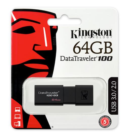 金士顿 DT100G3-64G/USB3.0 高速U盘