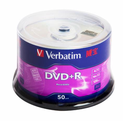 威宝 64087 50片桶装 雾银龙16XDVD+R 刻...
