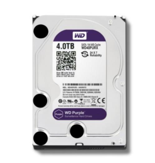 西部数据 WD40PURX 紫盘4TB监控录像机台式机 ...