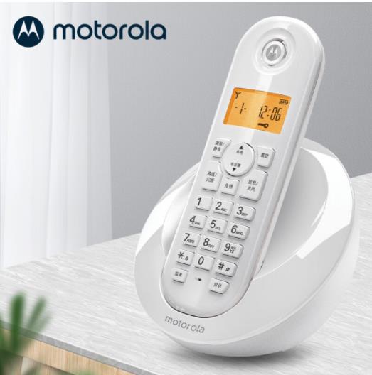 摩托罗拉(Motorola)数字无绳电话机无线座机 C6...