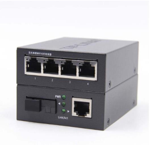 普联（TP-LINK）TL-FC111A 百兆单模单纤光...