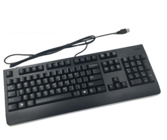 联想 KBBH21 USB有线键盘 黑色 45.5*17...