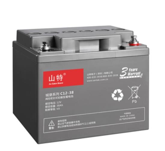 山特 C12-38AH UPS电源铅酸蓄电池 197mm...