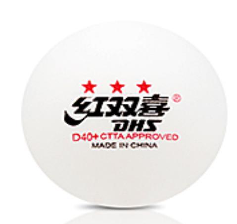 红双喜乒乓球(三星白)D40+ 3星 乒乓球 10只/盒