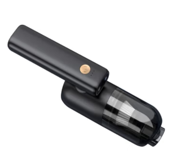 十足酷V60车载吸尘器、可折叠带LED灯、强力吸尘 白色