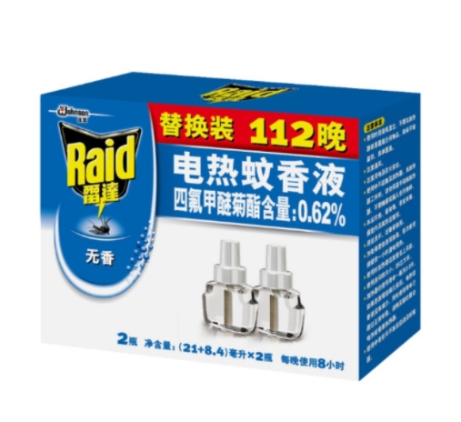 雷达 29.4ml*2瓶 电热蚊香液 无香型 112晚实...