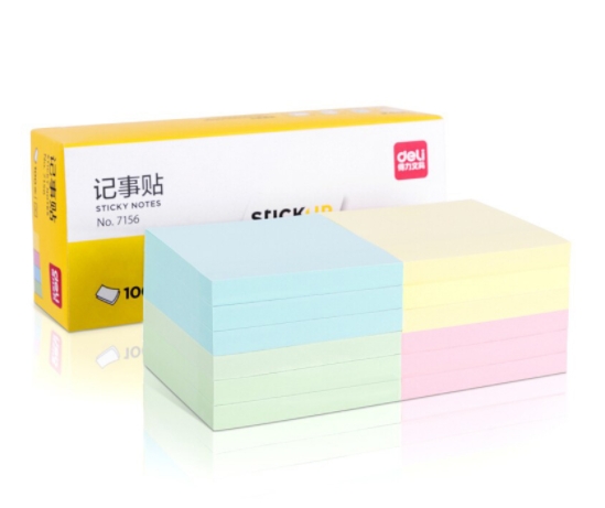得力(deli) 7156 76*76 便利贴 混色