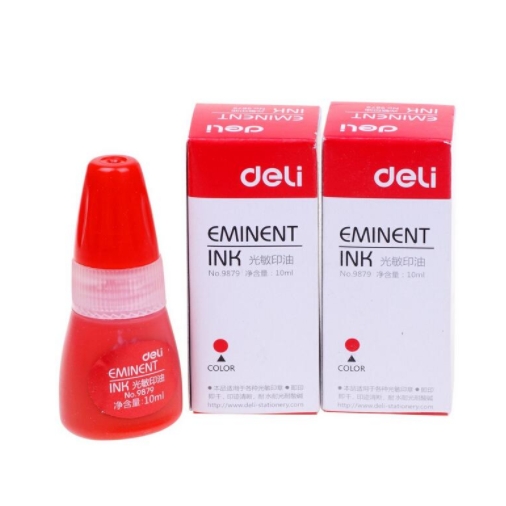 得力 9879 光敏印油 10ml 红色