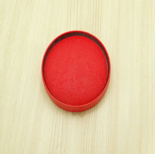 工艺印泥红色 印泥 红色 直径9cm