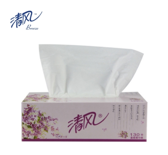 清风 B333B 盒装抽纸 2层面巾纸 130抽/盒 一...