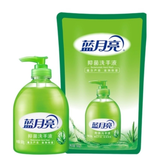 蓝月亮 套装 芦荟洗手液 500g瓶装+500g补充装