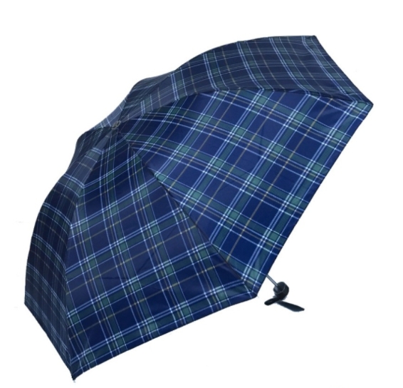 天堂 三折叠钢骨经典格子雨伞 晴雨伞