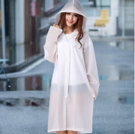 博沃尼克透明白雨衣