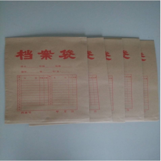 惑曾 国产牛皮纸档案袋50个/包