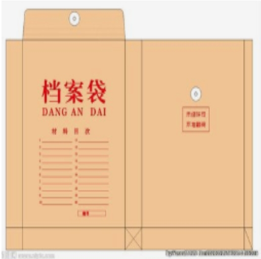 彩印 210*297mm档案袋 1个