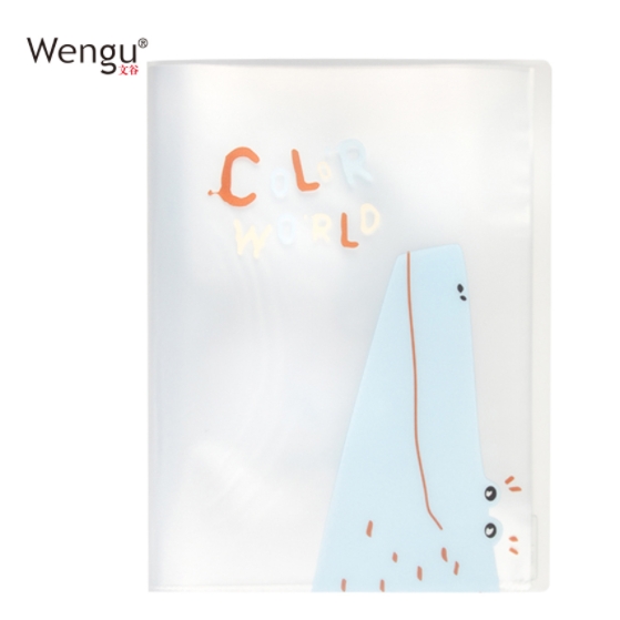 文谷(Wengu) a4资料册40页文件夹多层卡通学生试...