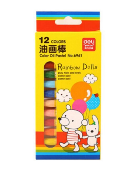 得力 6961 12色 油画棒