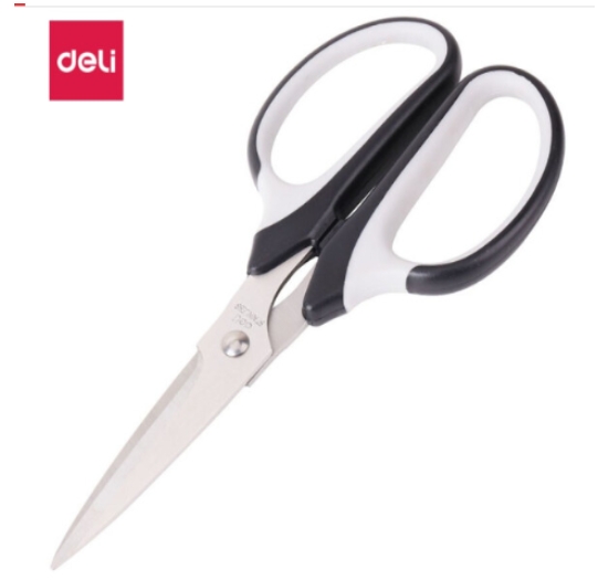 得力（deli）剪刀大号家用办公室厨房儿童手工裁缝 60...
